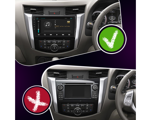 Штатная магнитола Lesko для Nissan Navara (Frontier) IV (D23) 2014-2016 экран 10" 4/64Gb 4G Wi-Fi GPS Top