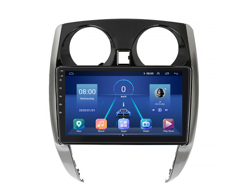 Штатная магнитола Lesko для Nissan Note II Рестайлинг 2016-2020 экран 10" 4/64Gb 4G Wi-Fi GPS Top