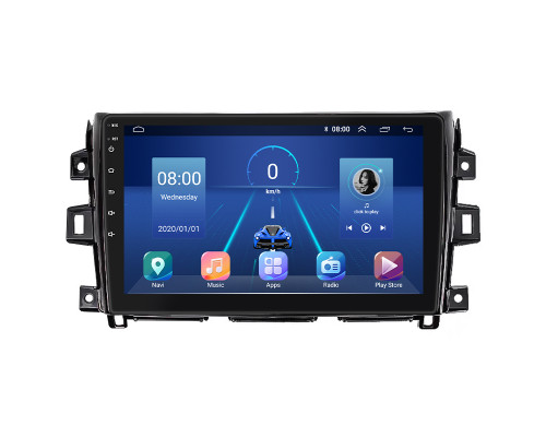 Штатная магнитола Lesko для Nissan NP300  2008-2015 экран 10" 4/64Gb 4G Wi-Fi GPS Top
