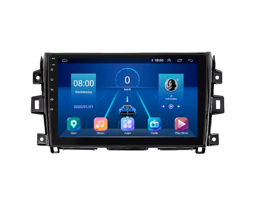 Штатная магнитола Lesko для Nissan NP300  2008-2015 экран 10" 6/128Gb 4G Wi-Fi GPS Top