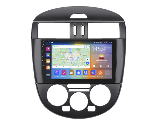 Штатная магнитола Lesko для Nissan Pulsar VI (C13) Manual AC 2014-2018 экран 9" 4/64Gb CarPlay 4G Wi-Fi GPS Prime