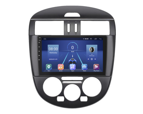 Штатная магнитола Lesko для Nissan Pulsar VI (C13) Manual AC 2014-2018 экран 9" 4/64Gb 4G Wi-Fi GPS Top