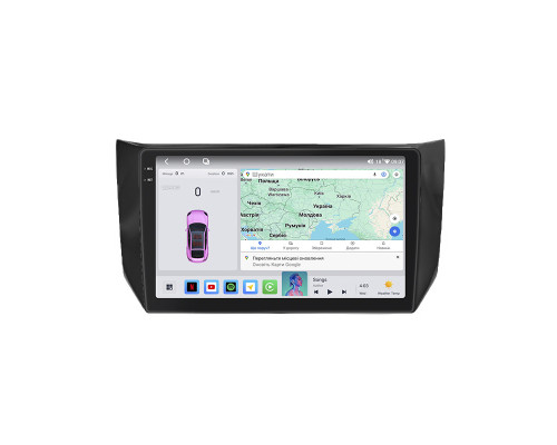 Штатная магнитола Lesko для Nissan Sentra VII (B17) 2012-2017 экран 10" 4/64 QLED CarPlay 4G Wi-Fi GPS 360 Prime