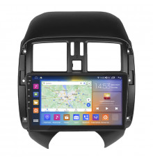 Штатная магнитола Lesko для Nissan Versa II 2012-2014 экран 9" 2/32Gb CarPlay 4G Wi-Fi GPS Prime