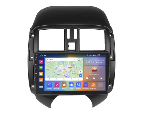 Штатная магнитола Lesko для Nissan Versa II 2012-2014 экран 9" 2/32Gb CarPlay 4G Wi-Fi GPS Prime
