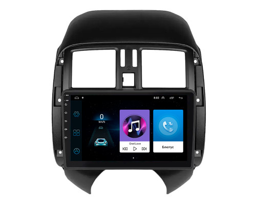 Штатная магнитола Lesko для Nissan Versa II Рестайлинг 2014-2019 экран 9" 1/16Gb Wi-Fi GPS Base