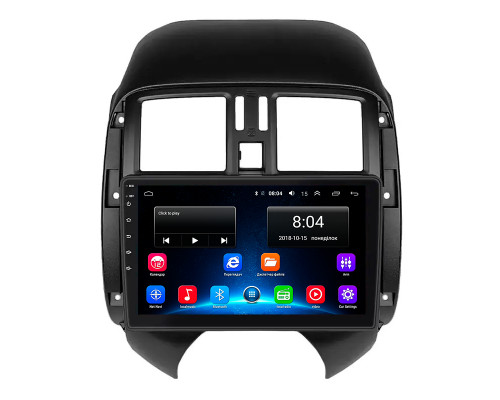 Штатная магнитола Lesko для Nissan Versa II Рестайлинг 2014-2019 экран 9" 2/32Gb Wi-Fi GPS Base