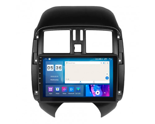 Штатная магнитола Lesko для Nissan Versa II Рестайлинг 2014-2019 экран 9" 4/64Gb CarPlay 4G Wi-Fi GPS Prime