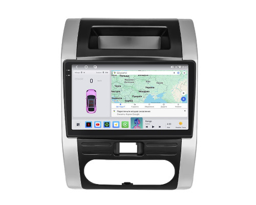 Штатная магнитола Lesko для Nissan X-Trail II Рестайлинг 2010-2015 экран 10" 4/64 QLED CarPlay 4G Wi-Fi GPS 360 Prime