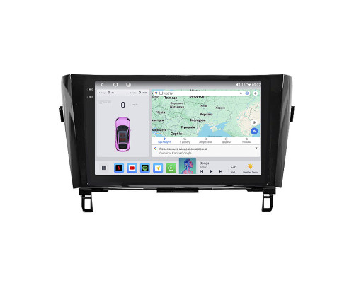 Штатная магнитола Lesko для Nissan X-Trail III 2013-2019 экран 10" 4/64 QLED CarPlay 4G Wi-Fi GPS 360 Prime