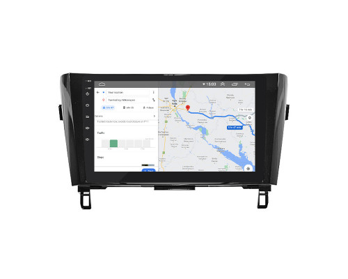 Штатная магнитола Lesko для Nissan X-Trail III 2013-2019 экран 10" 4/32Gb 4G Wi-Fi GPS Top