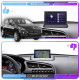Штатная магнитола Lesko для Peugeot 3008 I ver. 2 2009-2016 экран 9" 4/32Gb 4G Wi-Fi GPS Top