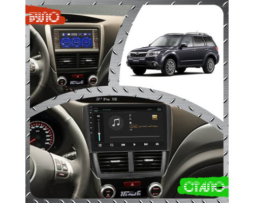 Штатная магнитола Lesko для Subaru Forester III Рестайлинг 2011-2013 экран 9" 1/16Gb Wi-Fi GPS Base