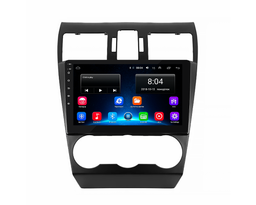 Штатная магнитола Lesko для Subaru Forester IV Рестайлинг 2015-2016 экран 9" 2/32Gb Wi-Fi GPS Base