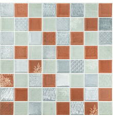 Панель стеновая 3D 700х700х4мм Мозаика коричневая SW-00002012