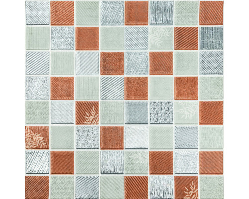 Панель стеновая 3D 700х700х4мм Мозаика коричневая SW-00002012