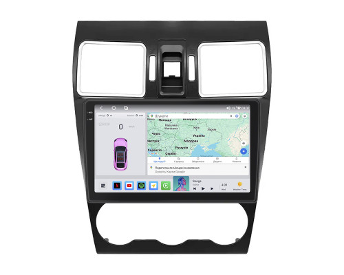 Штатная магнитола Lesko для Subaru WRX I 2014-2017 экран 9" 4/64 QLED CarPlay 4G Wi-Fi GPS 360 Prime