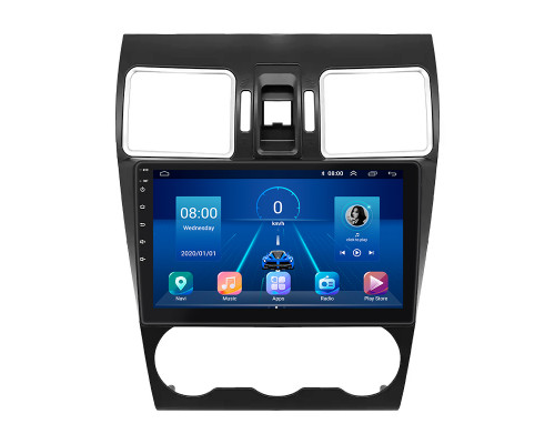 Штатная магнитола Lesko для Subaru WRX I 2014-2017 экран 9" 6/128Gb 4G Wi-Fi GPS Top