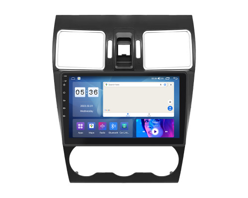 Штатная магнитола Lesko для Subaru XV I Рестайлинг 2015-2017 экран 9" 2/32Gb CarPlay 4G Wi-Fi GPS Prime