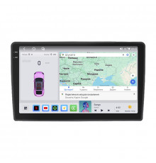 Штатная магнитола Lesko для Chevrolet Traverse I 2008-2012 экран 10" 4/64 QLED CarPlay 4G Wi-Fi GPS 360 Prime
