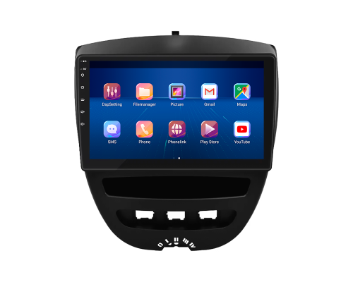 Штатная магнитола Lesko для Toyota Aygo I 2005-2009 экран 10" 4/64Gb 4G Wi-Fi GPS Top