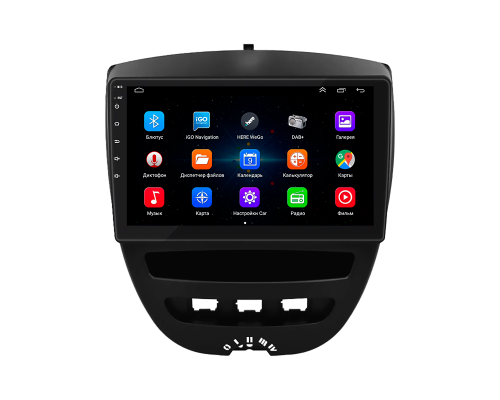 Штатная магнитола Lesko для Toyota Aygo I Рестайлинг 2 2012-2014 экран 10" 1/16Gb Wi-Fi GPS Base