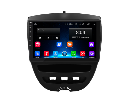 Штатная магнитола Lesko для Toyota Aygo I Рестайлинг 2 2012-2014 экран 10" 2/32Gb Wi-Fi GPS Base