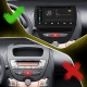 Штатная магнитола Lesko для Toyota Aygo I Рестайлинг 2009-2012 экран 10" 2/32Gb Wi-Fi GPS Base