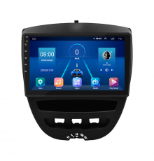 Штатная магнитола Lesko для Toyota Aygo I Рестайлинг 2009-2012 экран 10" 4/64Gb 4G Wi-Fi GPS Top