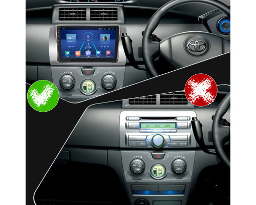 Штатная магнитола Lesko для Toyota bB II Рестайлинг 2008-2016 экран 9" 4/64Gb 4G Wi-Fi GPS Top