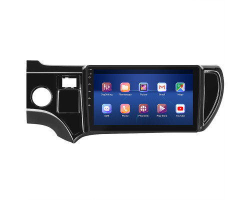 Штатная магнитола Lesko для Toyota Prius c I 2011-2015 экран 9" 4/32Gb 4G Wi-Fi GPS Top