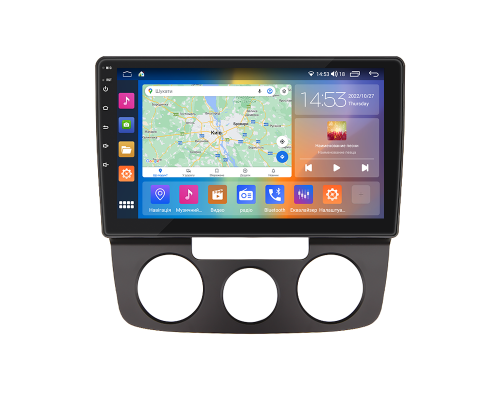 Штатная магнитола Lesko для Volkswagen Jetta V 2005-2011 экран 10" 2/32Gb CarPlay 4G Wi-Fi GPS Prime