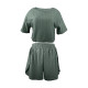 Женский комплект для дома и сна SM24107A футболка и шорты женская пижама Green L