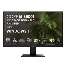 Моноблок Неттоп HP EliteDesk 800 G3 s1151 (Core i5-6500T/ DDR4 8GB/ SSD256GB M.2/ Wi-Fi); Монітор 27" MSI Pro MP273A Black