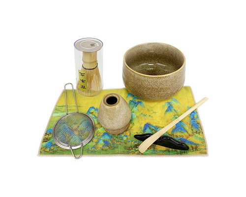 Набор Mavanto 5424 для приготовления чая матча 7 предметов Brown