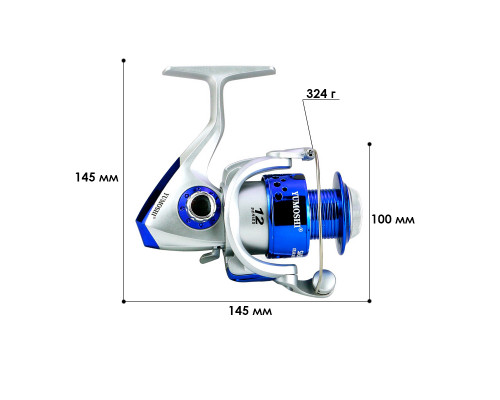 Катушка безынерционная Yumoshi SA 7000 Silver-Blue