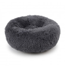 Лежак пуфик для котов собак круглый 552201 L Dark Grey
