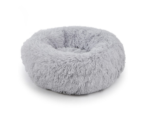 Лежак пуфик для котов собак круглый 552201 L Grey