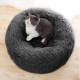 Лежак пуфик для котов собак круглый 552201 M Dark Grey