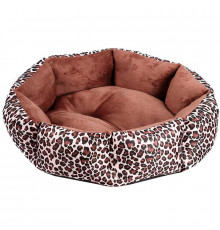 Лежак для котов собак круглый SY-2022-1208-97 Leopard M (50*18 см)