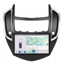Штатная магнитола Lesko для Chevrolet Trax I Рестайлинг 2016-н.в экран 9" 4/64 QLED CarPlay 4G Wi-Fi GPS 360 Prime