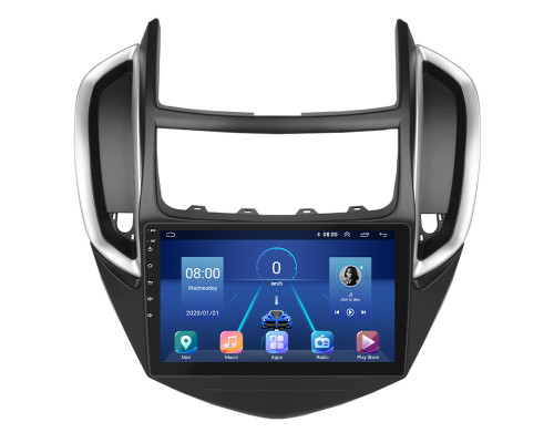 Штатная магнитола Lesko для Chevrolet Trax I Рестайлинг 2016-н.в экран 9" 4/64Gb 4G Wi-Fi GPS Top