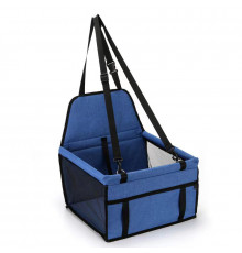 Автокресло для животных SY-2022-0628 автомобильная сумка-переноска автогамак лежак для собак Blue 41*38*24 см