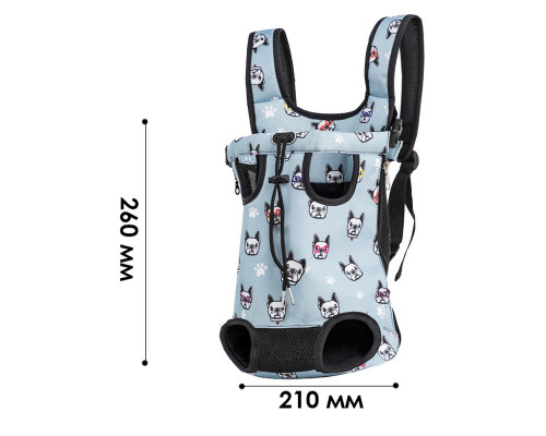 Рюкзак- кенгуру для животных A01002-AB Dog Blue S