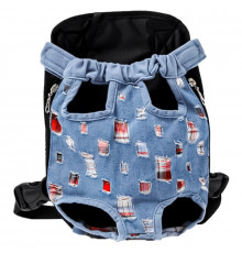 Рюкзак- кенгуру для животных DT834 Jeans ragged S