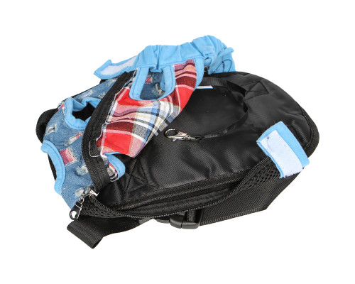 Рюкзак- кенгуру для животных DT834 Jeans ragged S