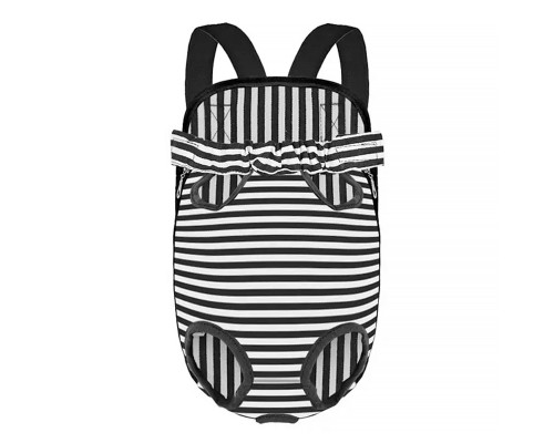 Рюкзак-кенгуру для животных DT834 Strip Black + White L