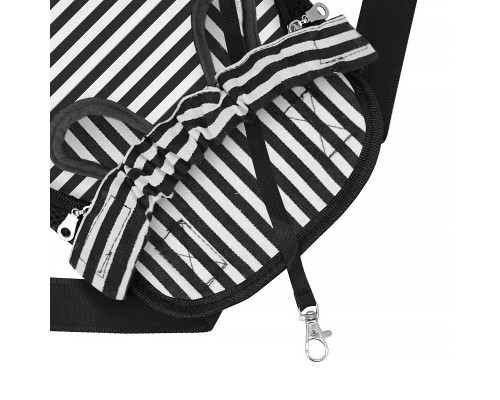 Рюкзак-кенгуру для животных DT834 Strip Black + White L