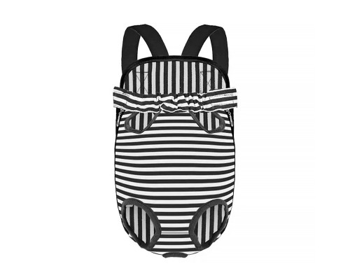 Рюкзак-кенгуру для животных DT834 Strip Black + White M