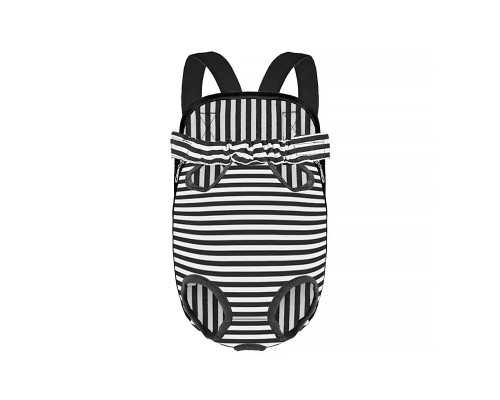 Рюкзак-кенгуру для животных DT834 Strip Black + White S
